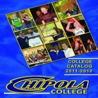 Front cover Chipola college catalog 2011-2012