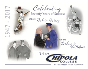 Cover image of the 2016-2017 Chipola President's Report