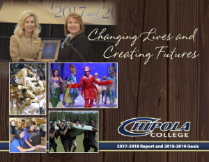 Cover image of the Chipola College 2017-2018 President's Report and 2018-2019 Goals