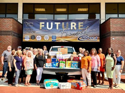 The Chipola College AFC chapter recently held a supply drive for those affected by Hurricane Idalia by sending supplies to North Florida College. A truck load of supplies was delivered on September 7th.