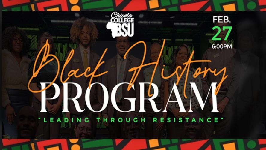 Black History Month Program - TV Slide 1