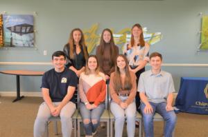 New Mu Alpha Theta Inductions Posing For Picture