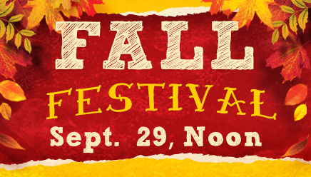 Fall Festival Sept. 29, Noon