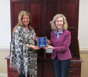 Pictured from left, are: Mary Bruce Hamilton and Chipola president, Dr. Sarah Clemmons.