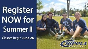 Summer II classes begin on June 26th