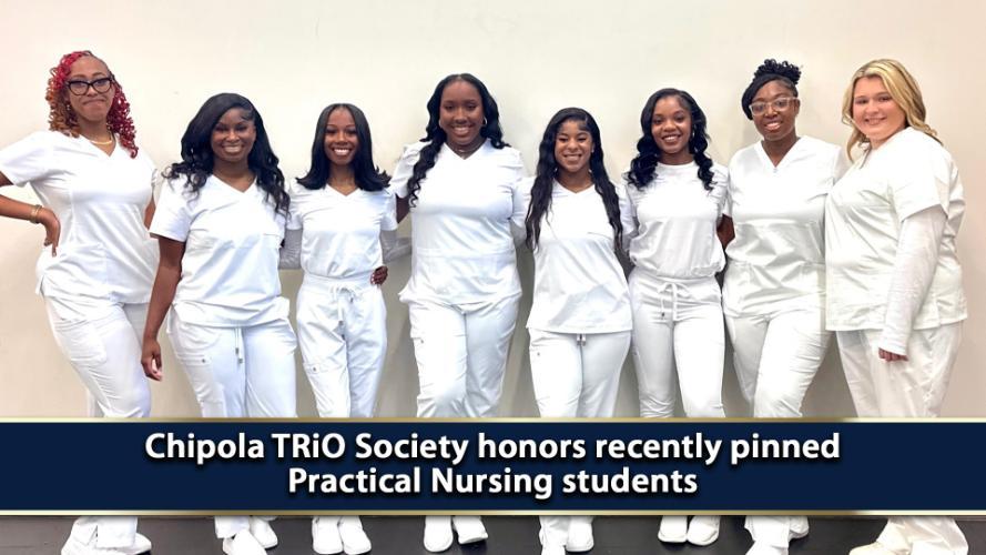 Chipola TRiO Society honors recently pinned Practical Nursing Students