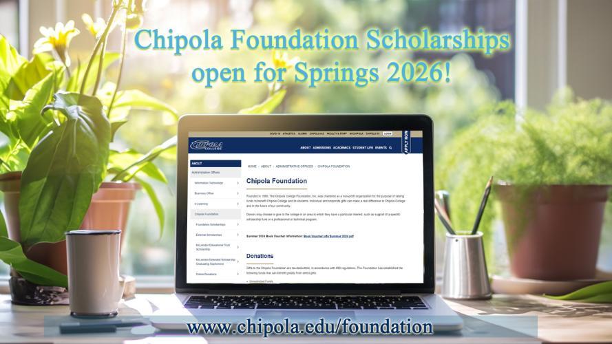 foundation scholarships for Spring - TV Slide