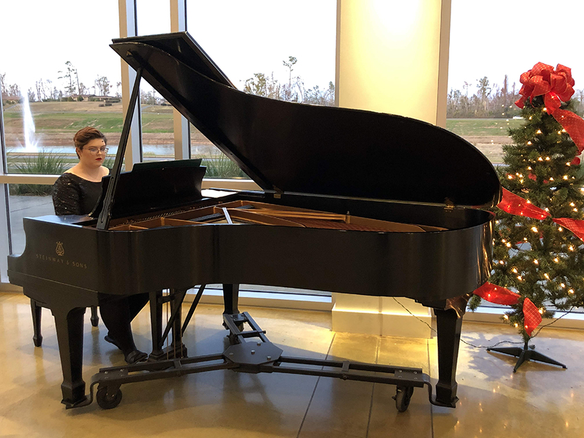 Music Student Playing Piano