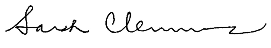 Dr. Clemmons' signature