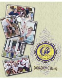 Front cover Chipola college catalog 2008-2009